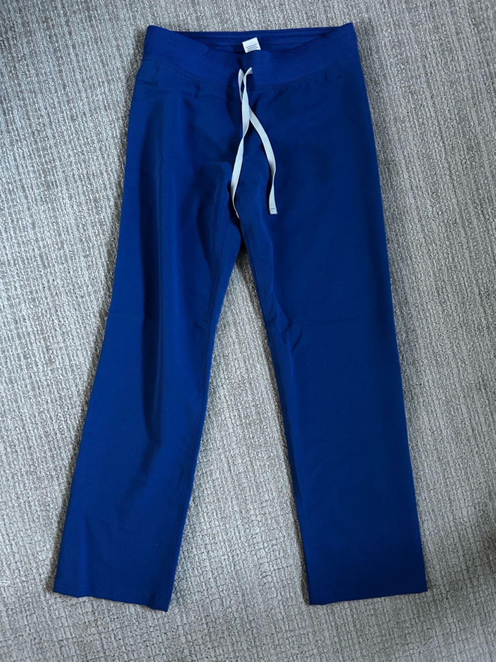 Figs Women's Scrub Pants in Royal Blue with White Drawstring